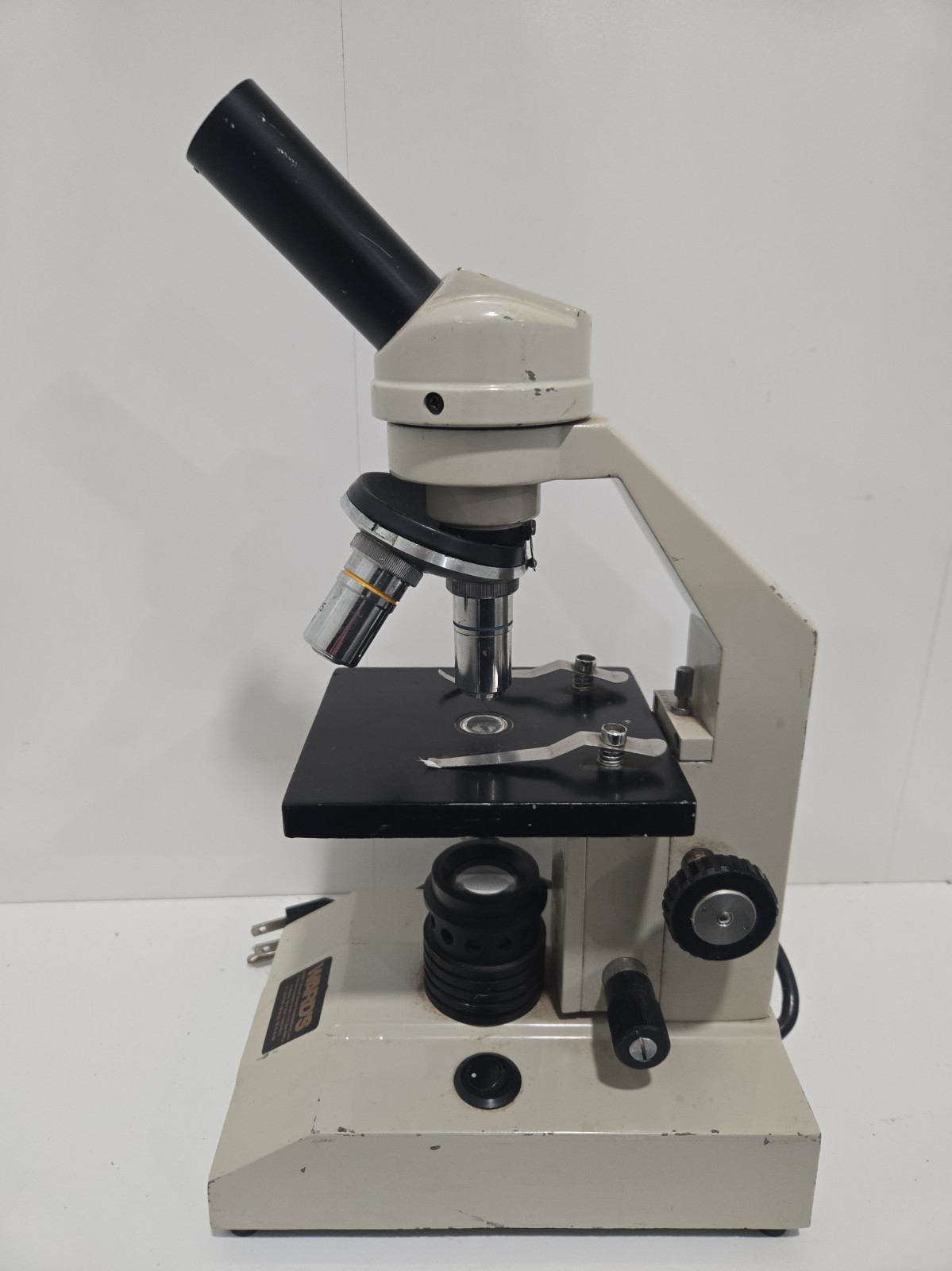 Vintage Ward's Natural Science Monocular Student Microscope - Parts/Repair Light
