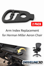2 Pack Arm Index replacement part for Herman Miller Aeron Chair 3D Printed picture
