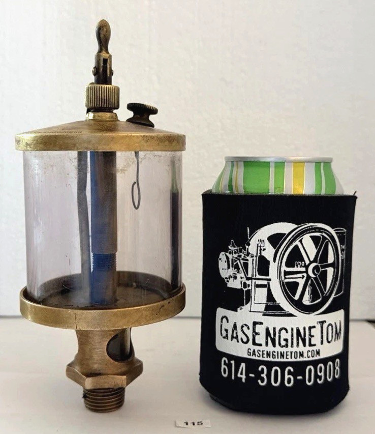 W.D. Allen PATRIOT No 5 Brass Cylinder Oiler Check Valve Old Hit Miss 1/2\