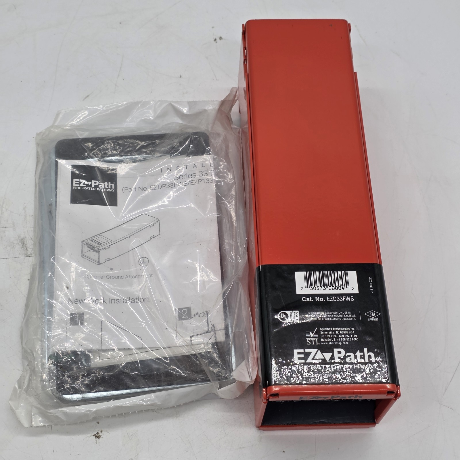 STI EZ Path EZD33FWS Series 33 Fire Rated Pathway Cable Sleeve STI EZ Path EZD33FWS Series 33 Fire Rated Pathway Cable Sleeve
