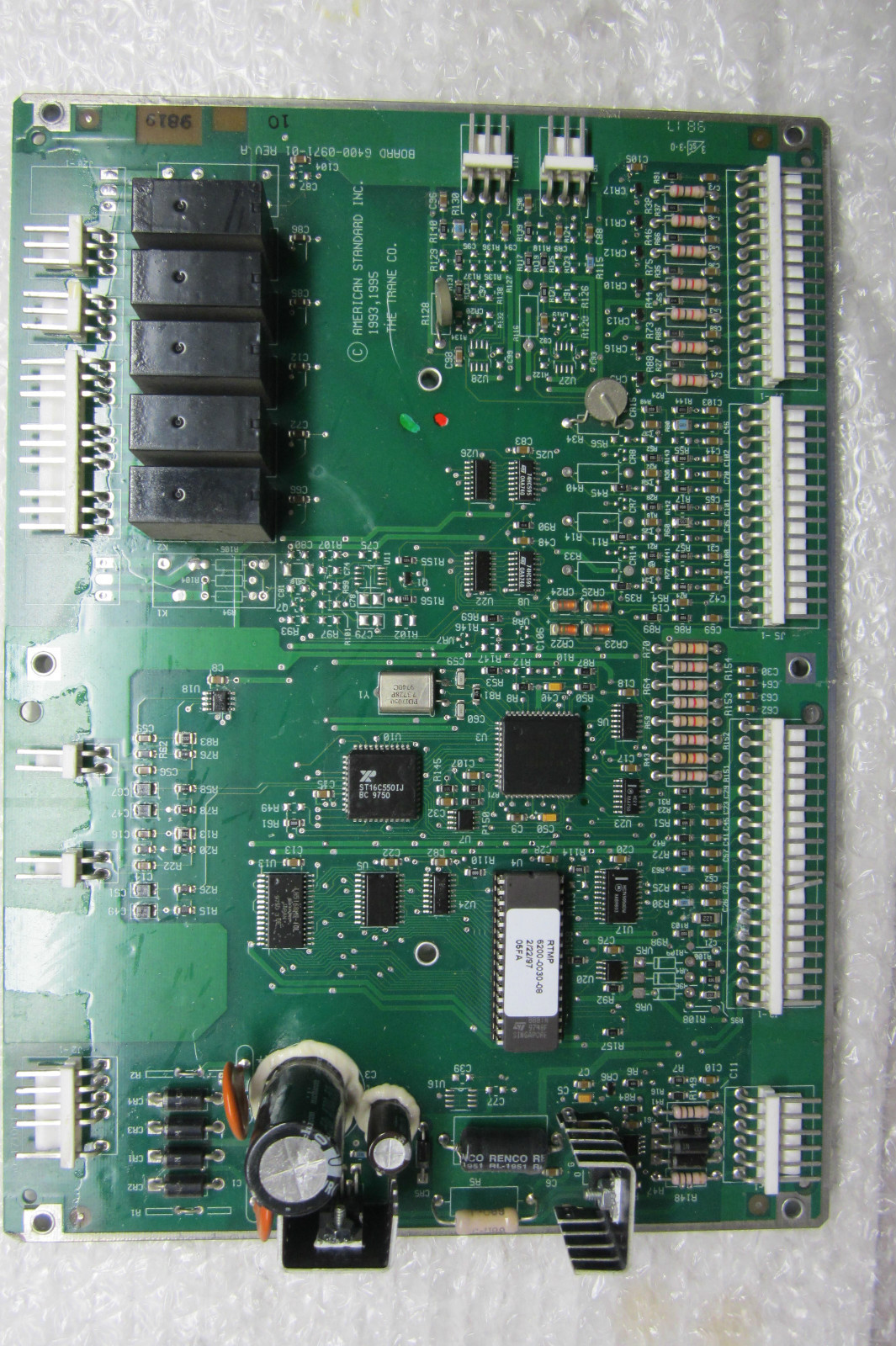 USED AMERICAN STANDARD TRANE 6400-0971-01 REV.A PC BOARD 6400097101 for ...