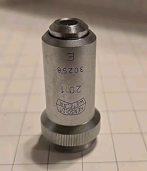 HENSOLDT WETZLAR 20:1 MICROSCOPE LENS for Sale - electronic-circuits ...