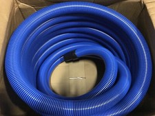 2” ID X 50’ Truckmount / IHelix Carpet Cleaning Vac Hose.Welded Cuffs Blue -50’ picture
