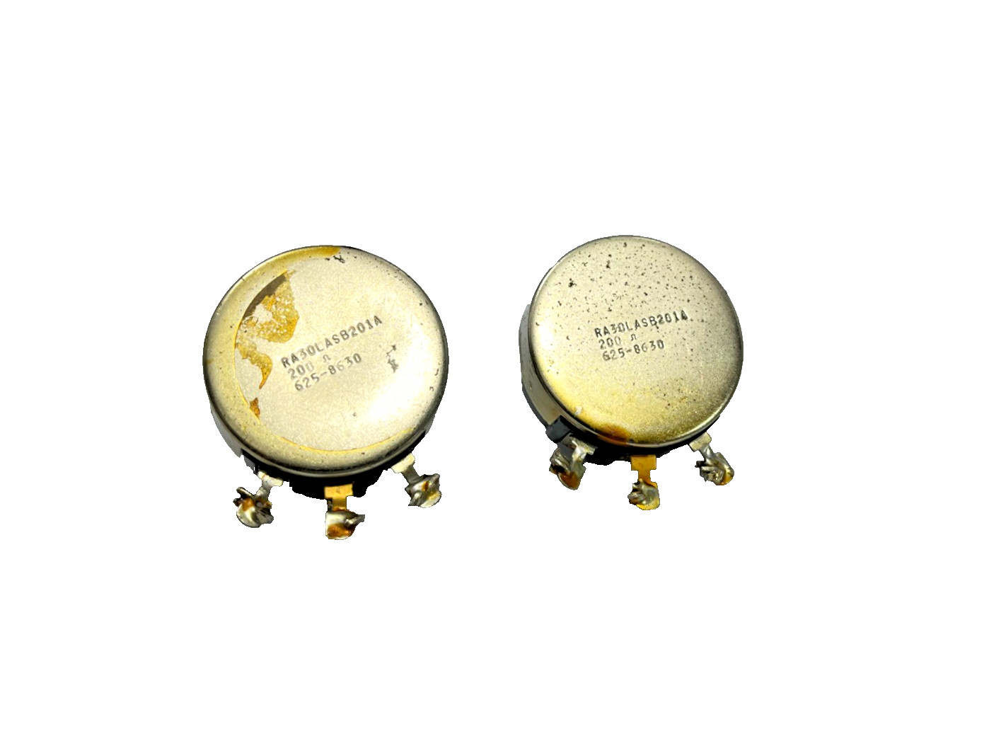 Clarostat RA30 LASB 201A 200 OHM Wirewound Industrial Potentiometer (LOT OF 2)