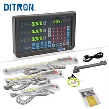 Ditron 3 Axis DRO Digital Readout 3pcs Linear Scale 9X42 ,9X49, 10 x 50... Table picture