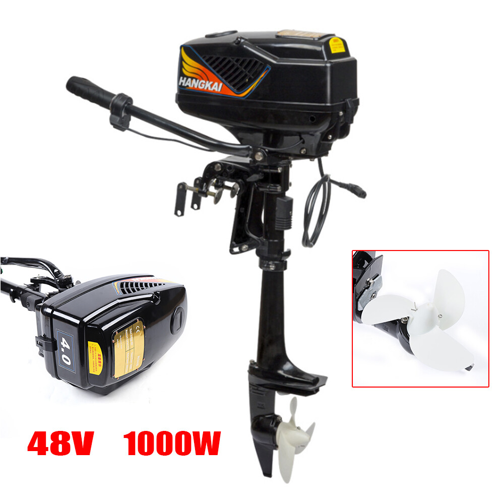 HANGKAI 1000W Outboard Motor Heavy Duty Boat Engine 48V Electric Trolling Motor