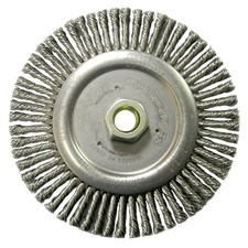 Weiler 09400 6in Roughneck Jr Root Pass Knot Wire Wheel Brush 5/8-11 picture