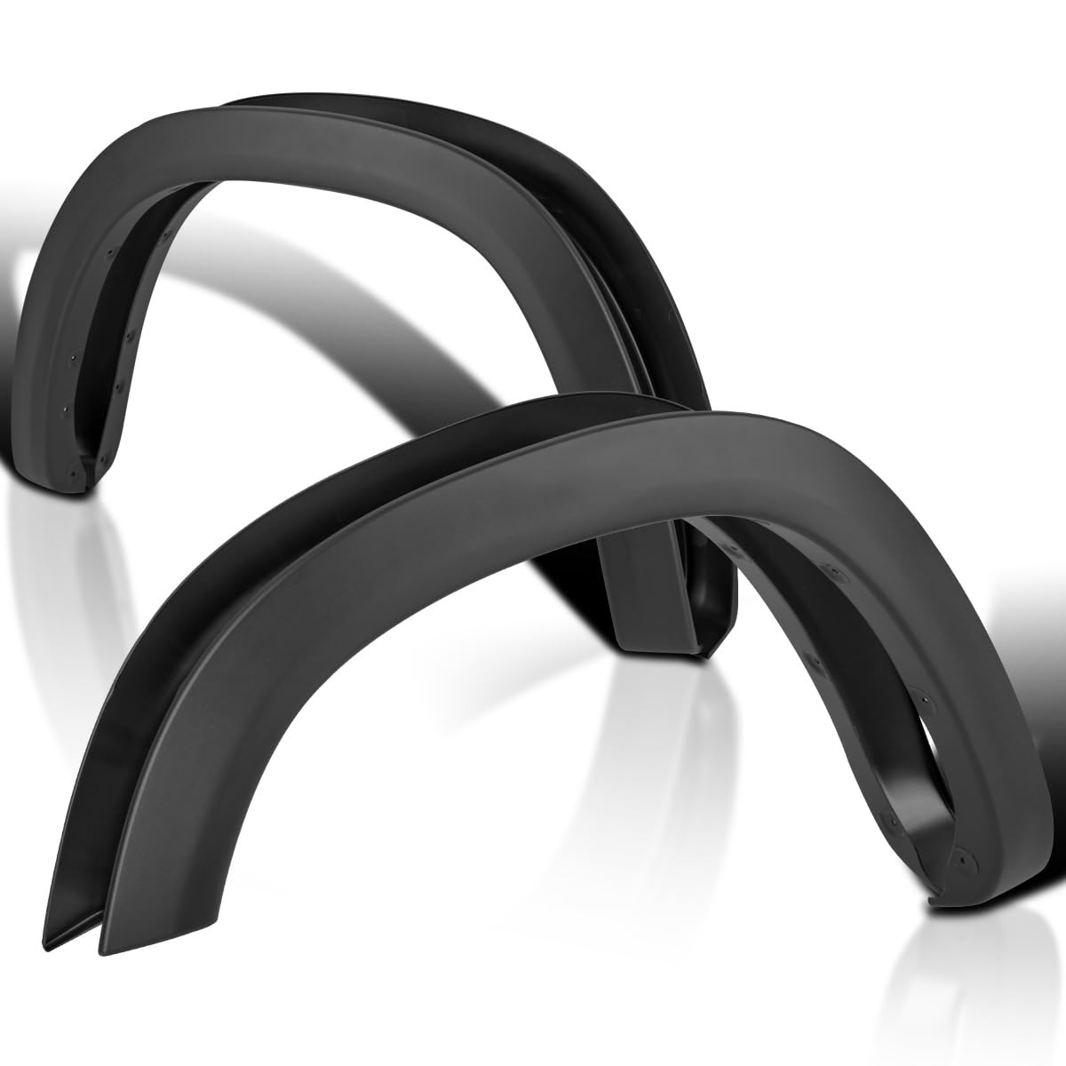 4PC Front Rear Factory Style Black Fender Flares 2019-2021 Dodge Ram 1500