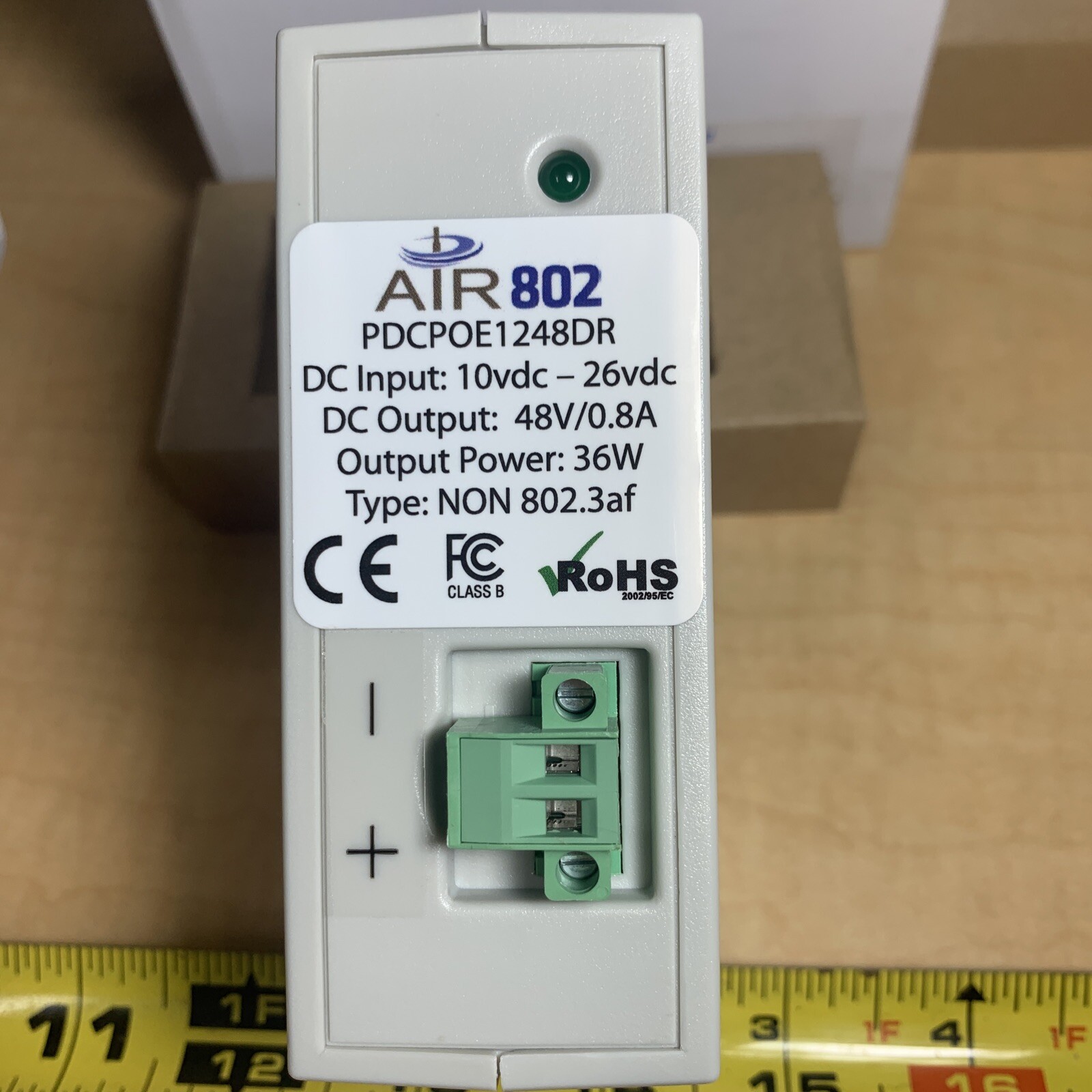 Lot of 10) AIR802 Power Over Ethernet (POE) 36W DC Converter 10-26vdc / 48vdc