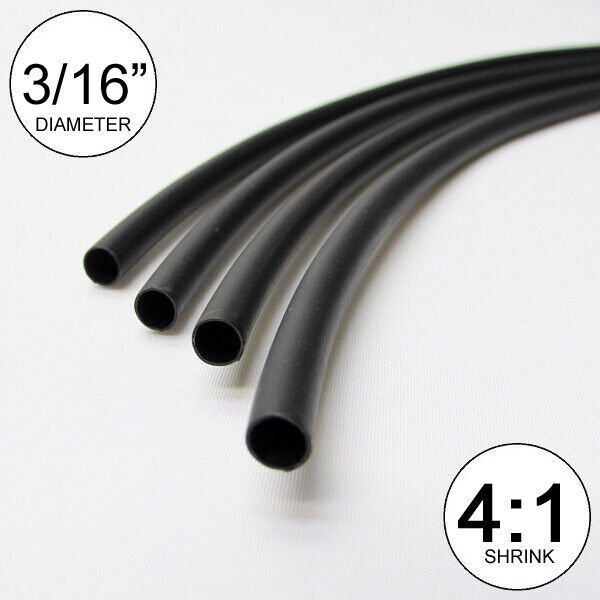 Heat Shrink Tube - 4:1 ratio Dual Wall Adhesive Glue Marine lot