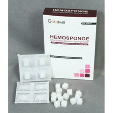 20 Pack Dental Gelatin Sponges Absorbable Sterile Gelfoam Hemocollagene 32pcs picture