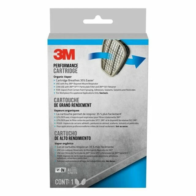 3M  Sanding and Lead Paint Removal  Replacement Cartridge  Gray  1 pair