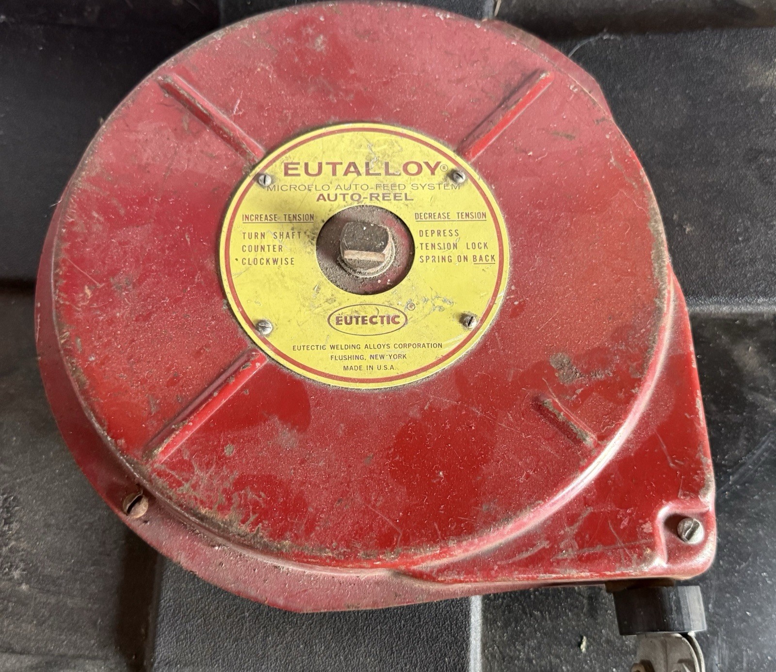 Vintage Eutalloy Auto-Reel Eutectic Welding Alloys Corp Flushing NY USA Works