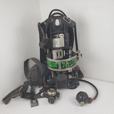 MSA FireHawk M7 AirMask 4500 PSI CBRN SCBA Harness Backplate Assembly No Tank picture