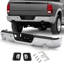 Rear Bumper Ram 1500 2009-2023 Classic Chrome Steel Sensor Dual Exhaust picture