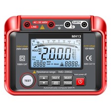 Durable Megohmmeter with High-Resolution LCD - Insulation Resistance Tester picture