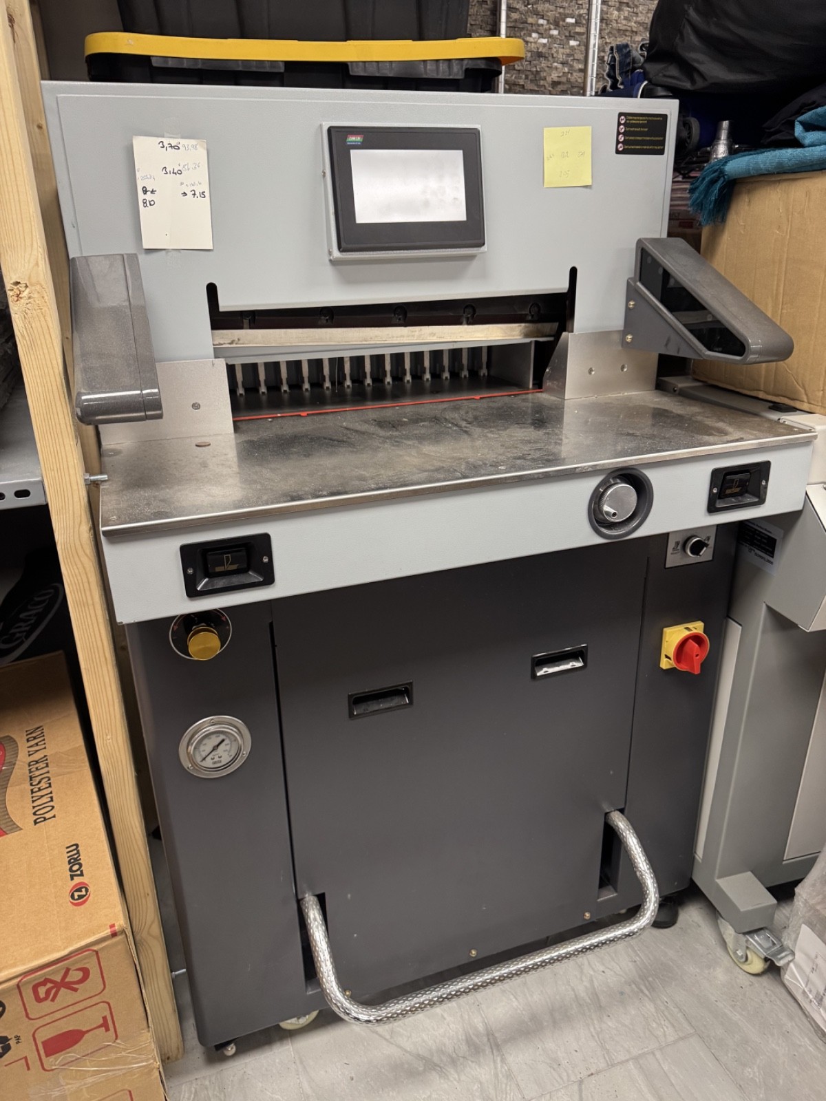 SIGNSTECH H720RT Hydraulic Paper Cutter Industrial Guillotine Used Working  Copy