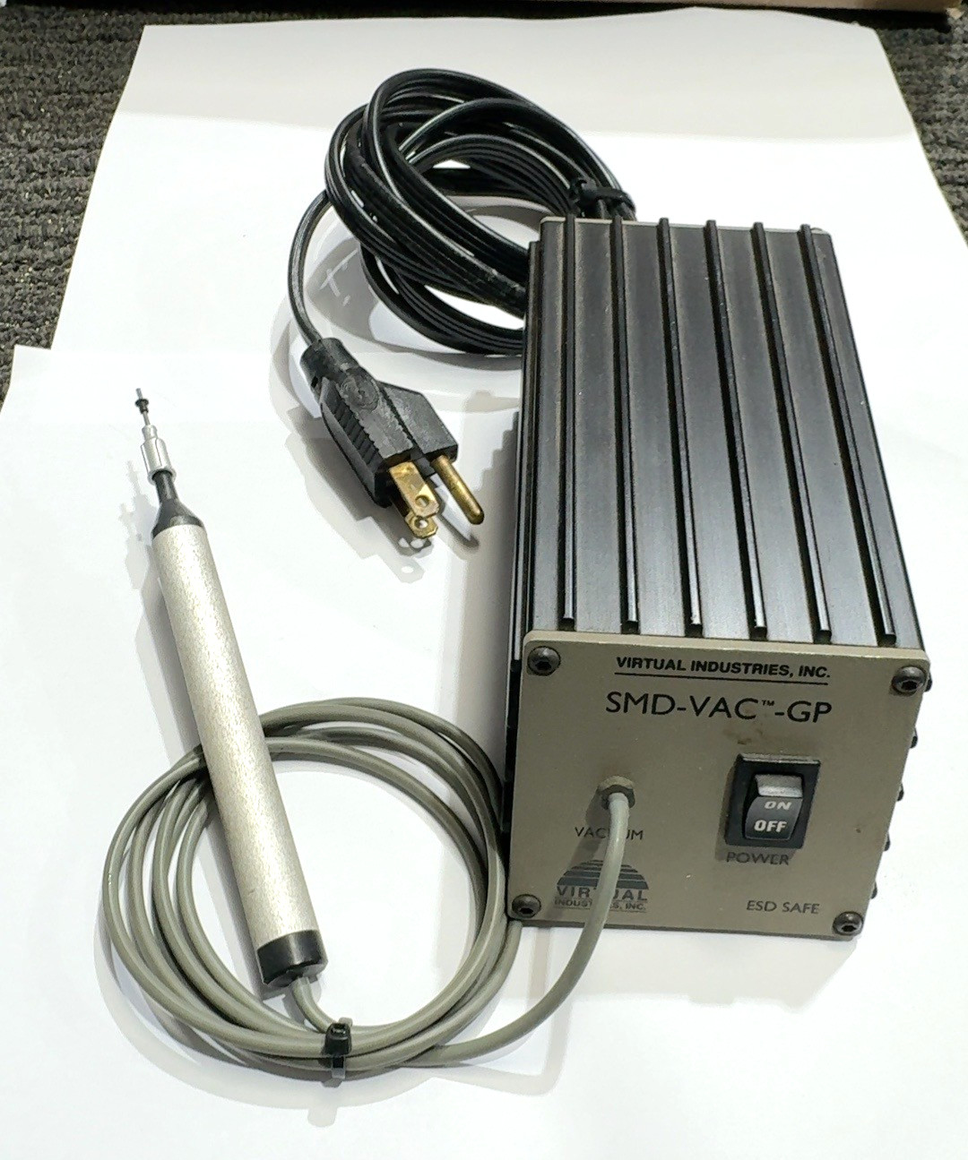 Virtual Industries SMD-VAC-GP Vacuum Pickup Handling System ESD Safe w/ Pen