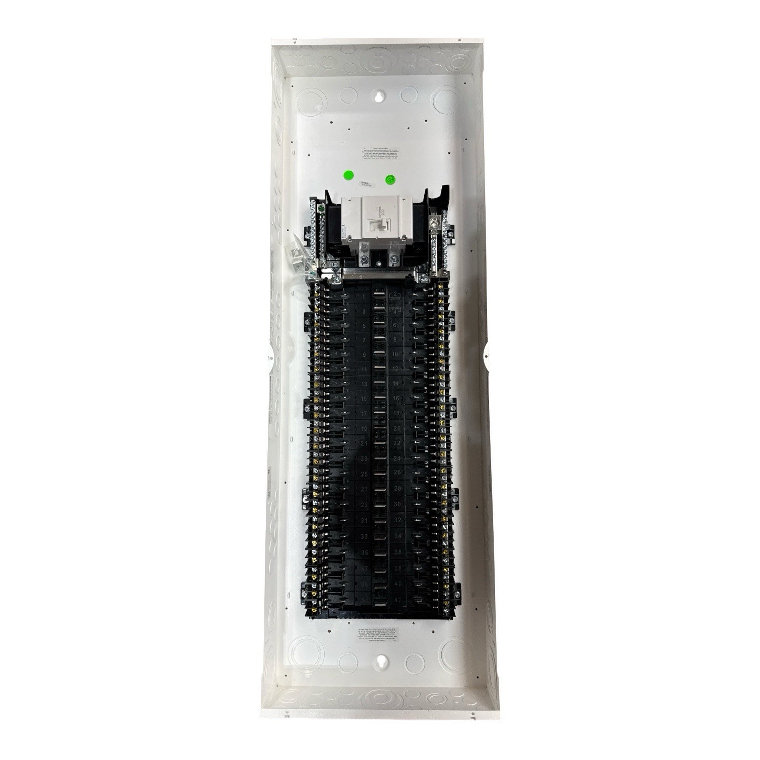 Leviton 200 Amp 42-Space Indoor Load Center with Circuit Breaker LP420-BPD Leviton 200 Amp 42-Space Indoor Load Center with Circuit Breaker LP420-BPD