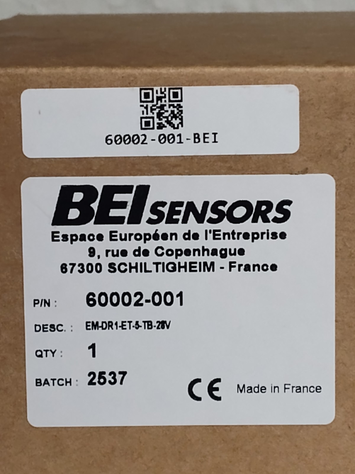 Sensata-BEI 60002-001 OPTICAL ISOLATOR 1 CH FOR ENCODER EM-DR1-ET-5-TB-28V
