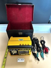 F-123 Biddle Megger 212159 MJ159 1kV Hand Crank Insulation Tester w/ Leads Case picture