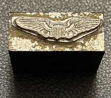 USAF pilot wings | vintage letterpress printing block U.S.A.F. picture