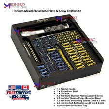 Dental Maxillofacial Surgery Kit Mini & Micro Titanium Screws Plates Set picture