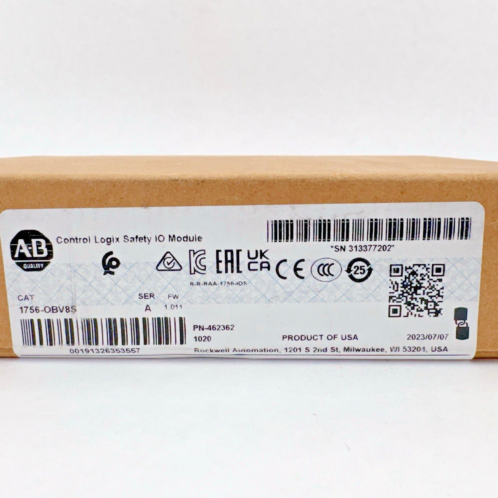 Allen-Bradley 1756-OBV8S Control Logix Safety IO Module - NEW - Factory Sealed