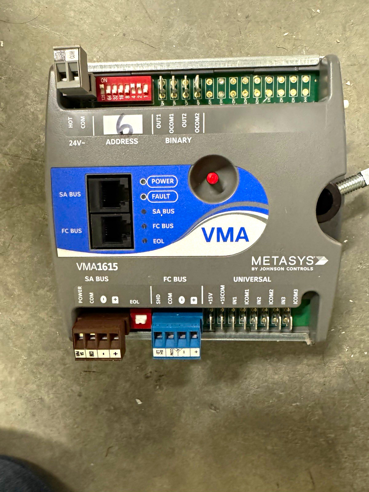 Johnson Controls METASYS VAV Control Module VMA1615 24V 15A Johnson Controls METASYS VAV Control Module VMA1615 24V 15A