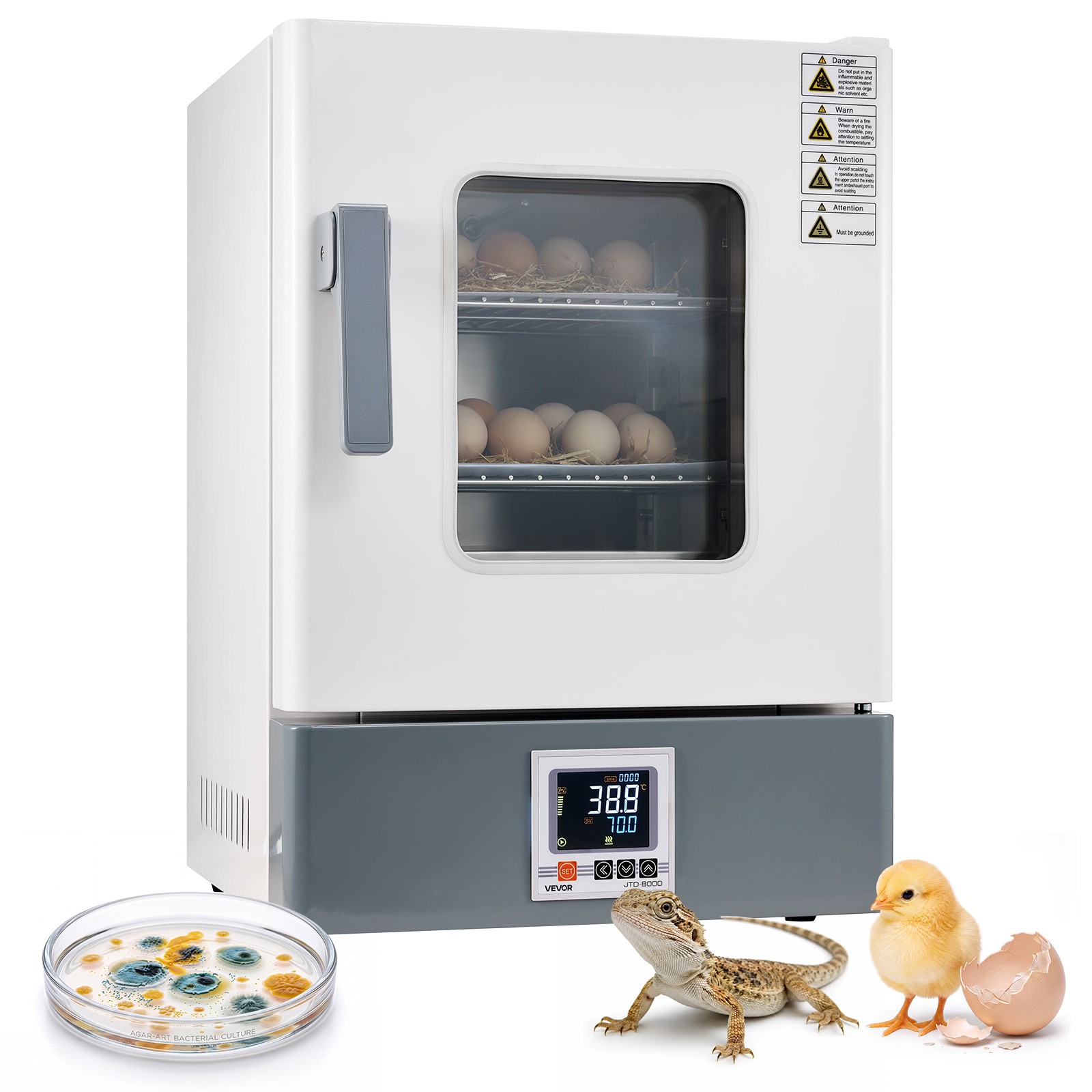 VEVOR Laboratory Incubator Microbiological Lab Incubator 5.3 Gal / 20 L PID