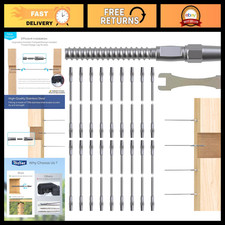 20 Pair Cable Railing Kit - Invisible Crimp Fittings, Swage Lag Screws for Wood picture