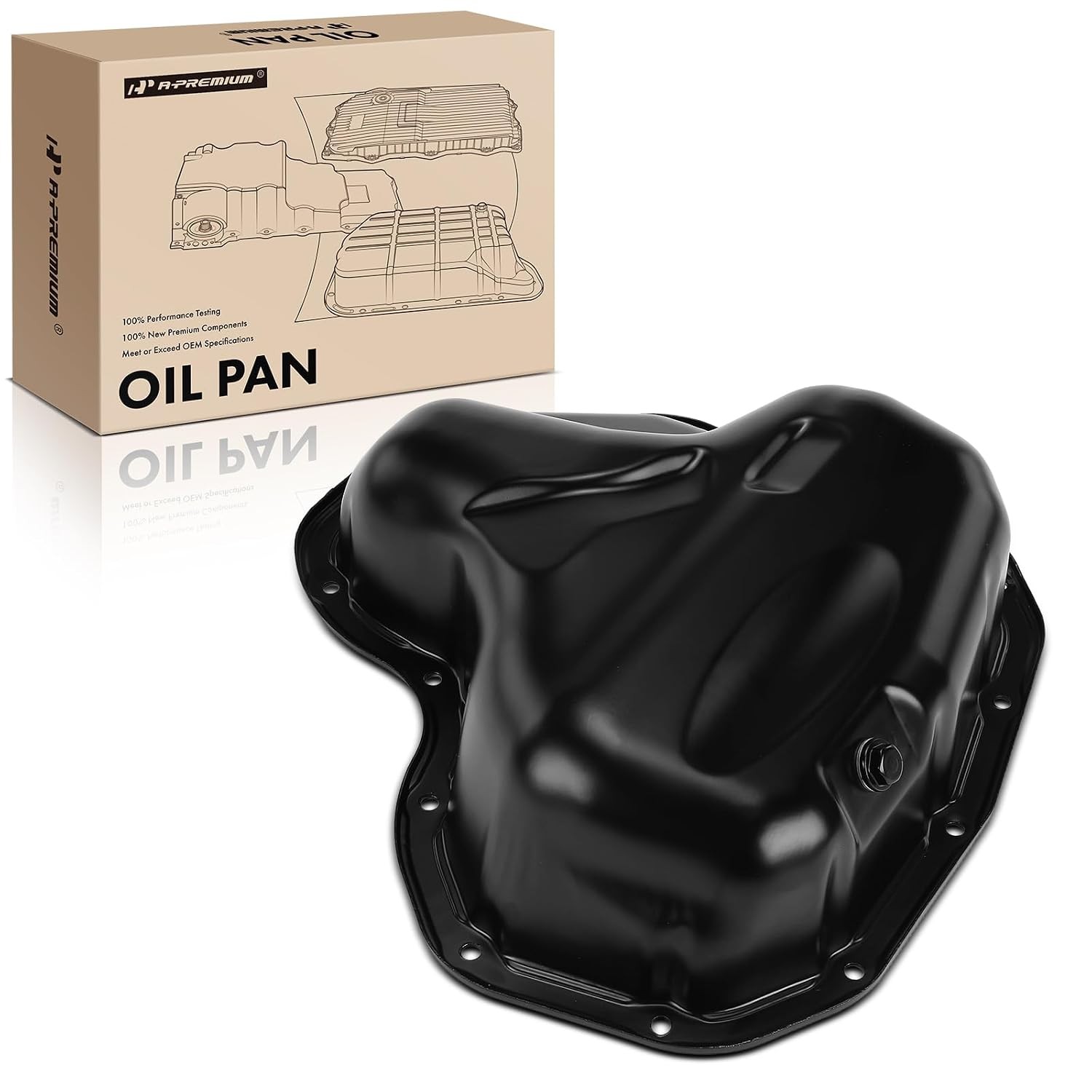 A-Premium Lower Engine Oil Pan Sump with Drain Plug