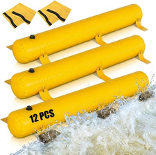 12Pack PVC Flood Barriers Bags, 72 X 14 Inch Inflatable Flood Barriers for Home picture