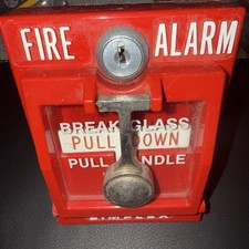 Vintage Simplex Break Glass Pull Station picture
