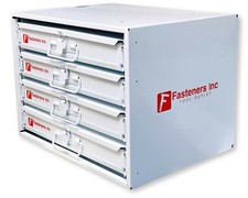 Durham Mfg 307-95 Four Sliding Drawer Parts Cabinet (Choose Rack Options) picture