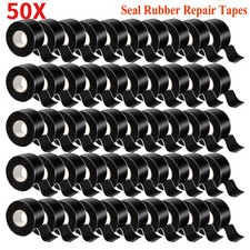50pcs Black Rubber Silicone Repair Waterproof Adhesive Tape Rescue Self Fusing picture