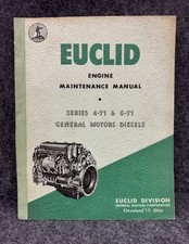 1954 EUCLID Engine Maintenance Manual Series 4-71 and 6-71 General Motors Diesel picture