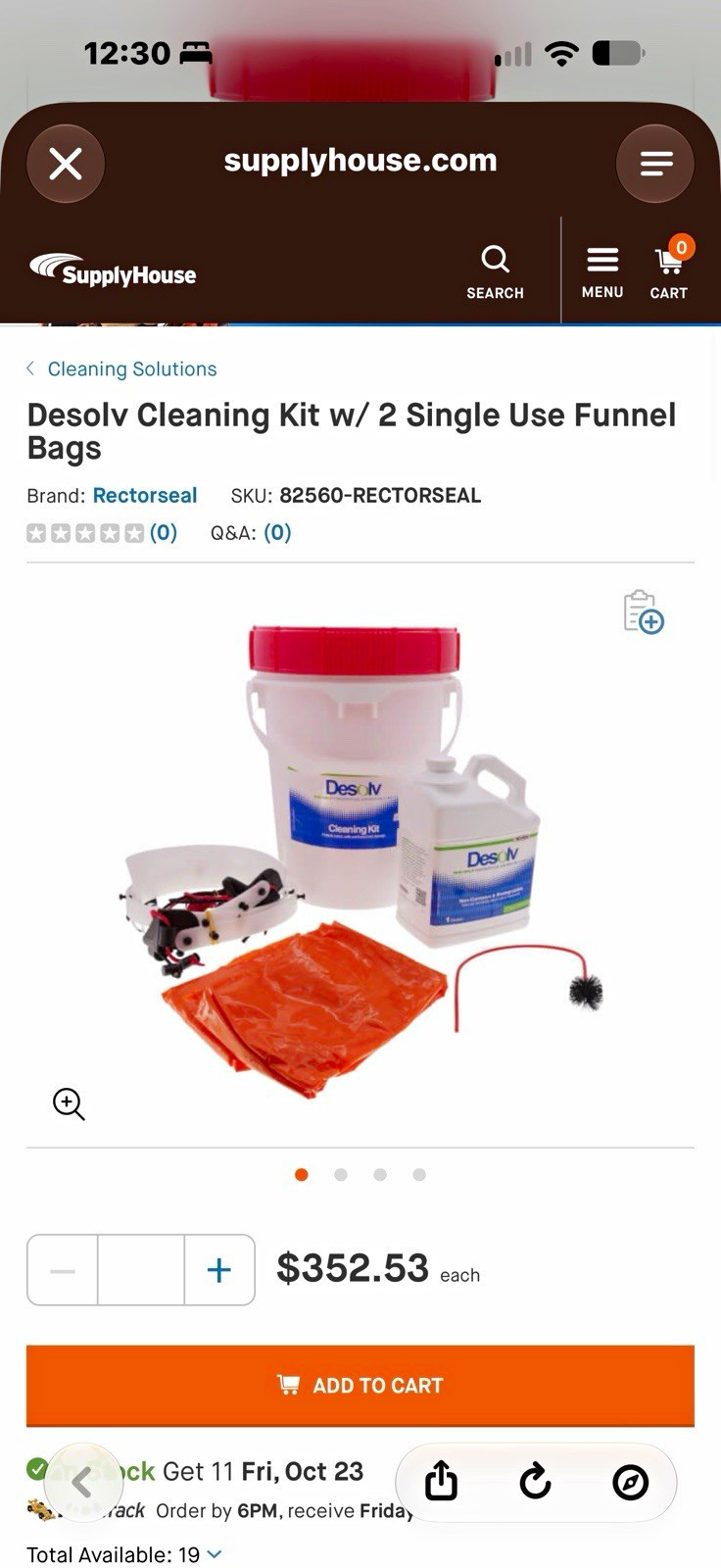 Coil cleaning kit Rectorseal Desolv Mini-Split Evaporator Coil  Kit 82560
