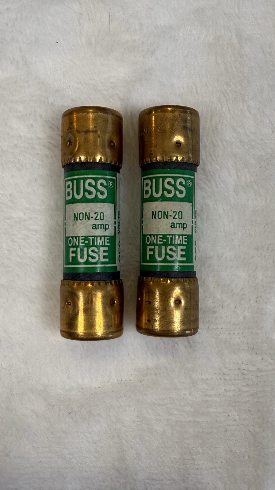 Vintage Bussmann NON-20 NON-15 NON-5 & Littelfuse NLN-15 Fuse Lot Untested