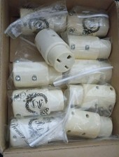 LOT OF 10 LEVITON 5669 15 AMP 250V  STRAIGHT BLADE CONNECTORS NEW picture