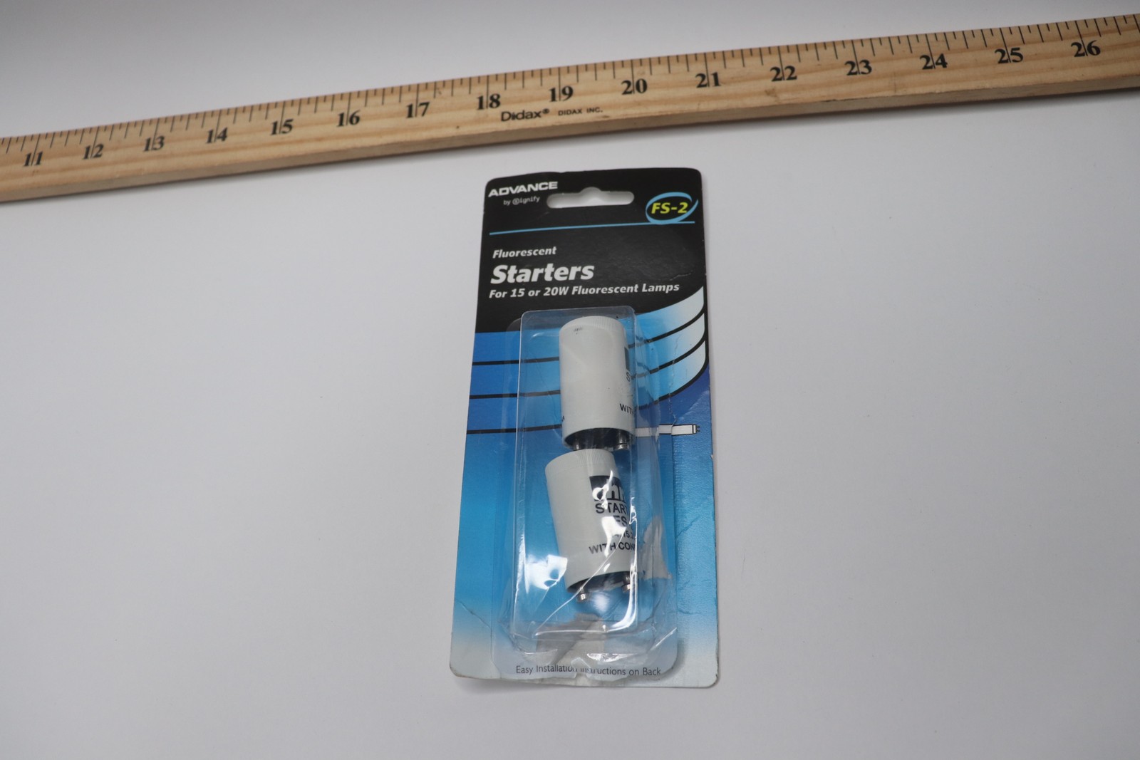 (2-Pk) Advance Starters for 15 or 20W Fluorescent Lamps FS-2