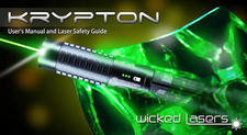 RARE Authentic Wicked Lasers Spyder III Krypton Green Laser + Accessories picture