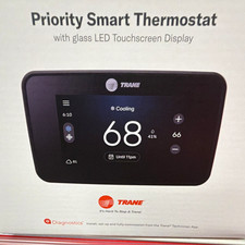 Trane Priority Smart Thermostat Glass LED Touchscreen Humidity Sensor picture