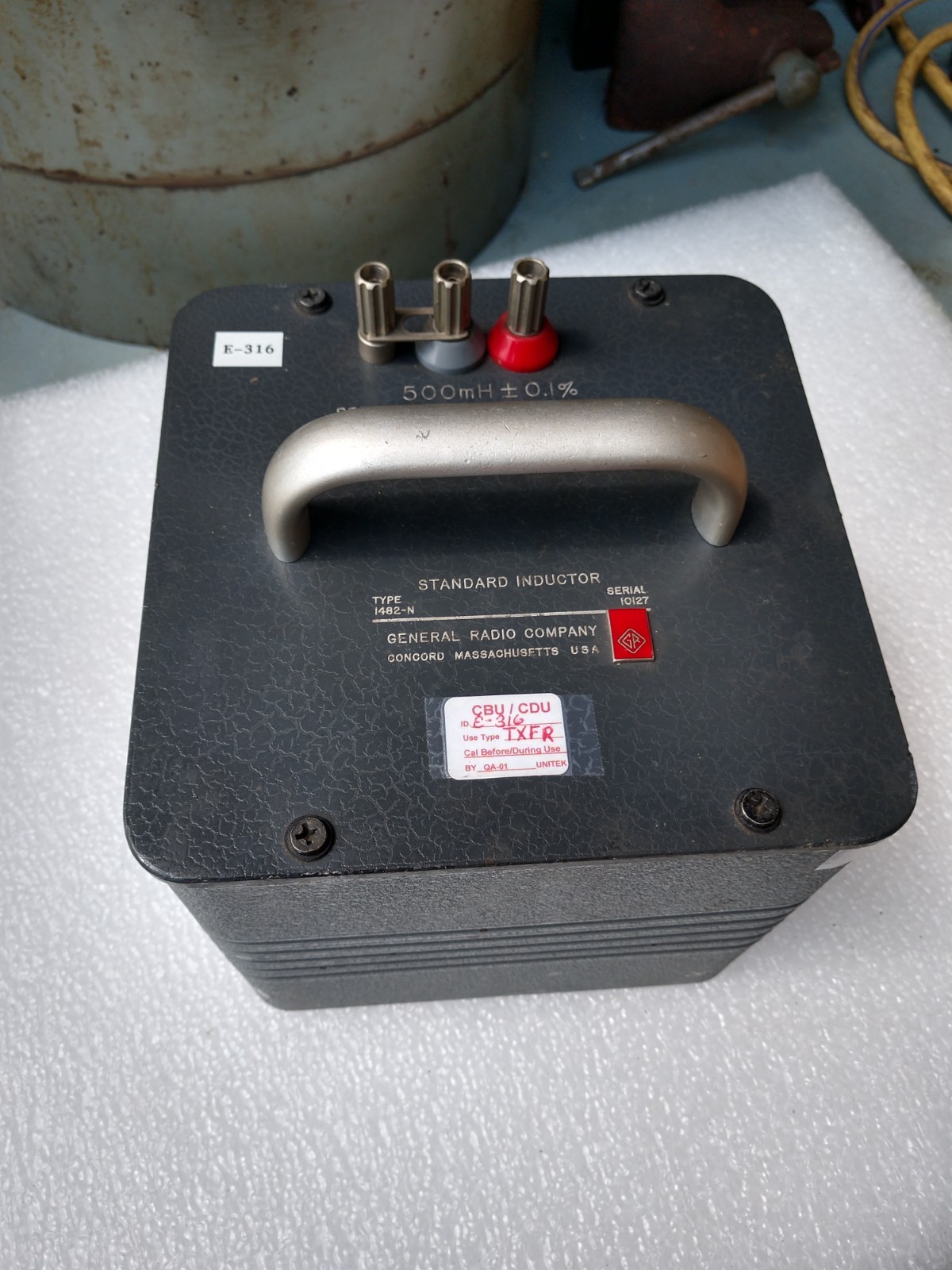 General Radio GenRad / IET Labs 1482-N Standard Inductor 500 mH  +/- 0.1%