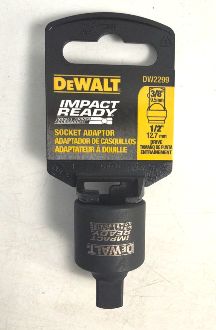 [NEW] (DW2299) 2 Packs DEWALT IMPACT READY 1/4 in. Hex Shank to 1/4 in. Socket