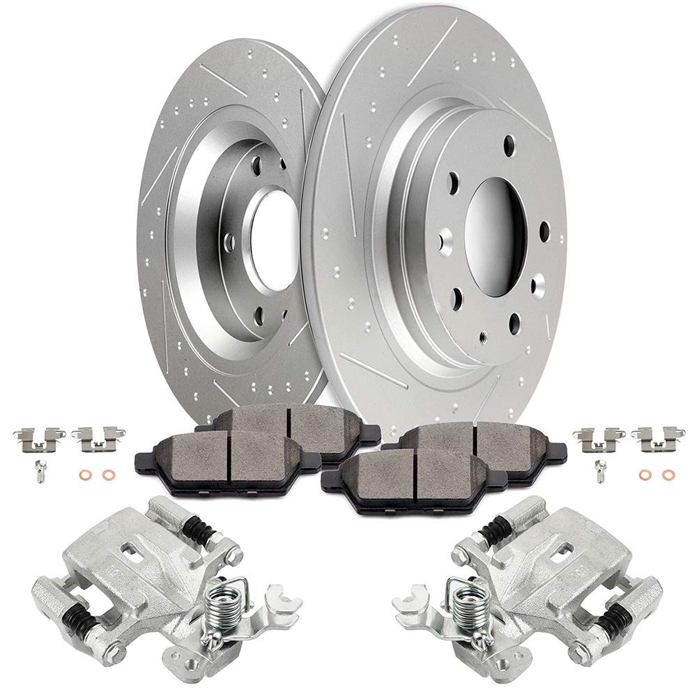 - 8PCS Rear Left & Right Disc Brake Kit For Ford 2006-2012 - 8PCS Rear Left & Right Disc Brake Kit For Ford 2006-2012