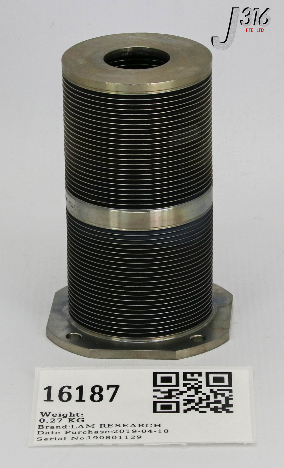 16187 LAM RESEARCH BELLOWS, INNER GATE 839-012255-001