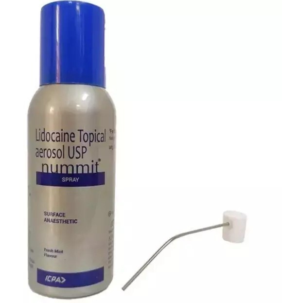 ICPA Dental Nummit Sp*ray Fresh Mint Topi*cal Anes*thetic Dental & Tattoo (100g)