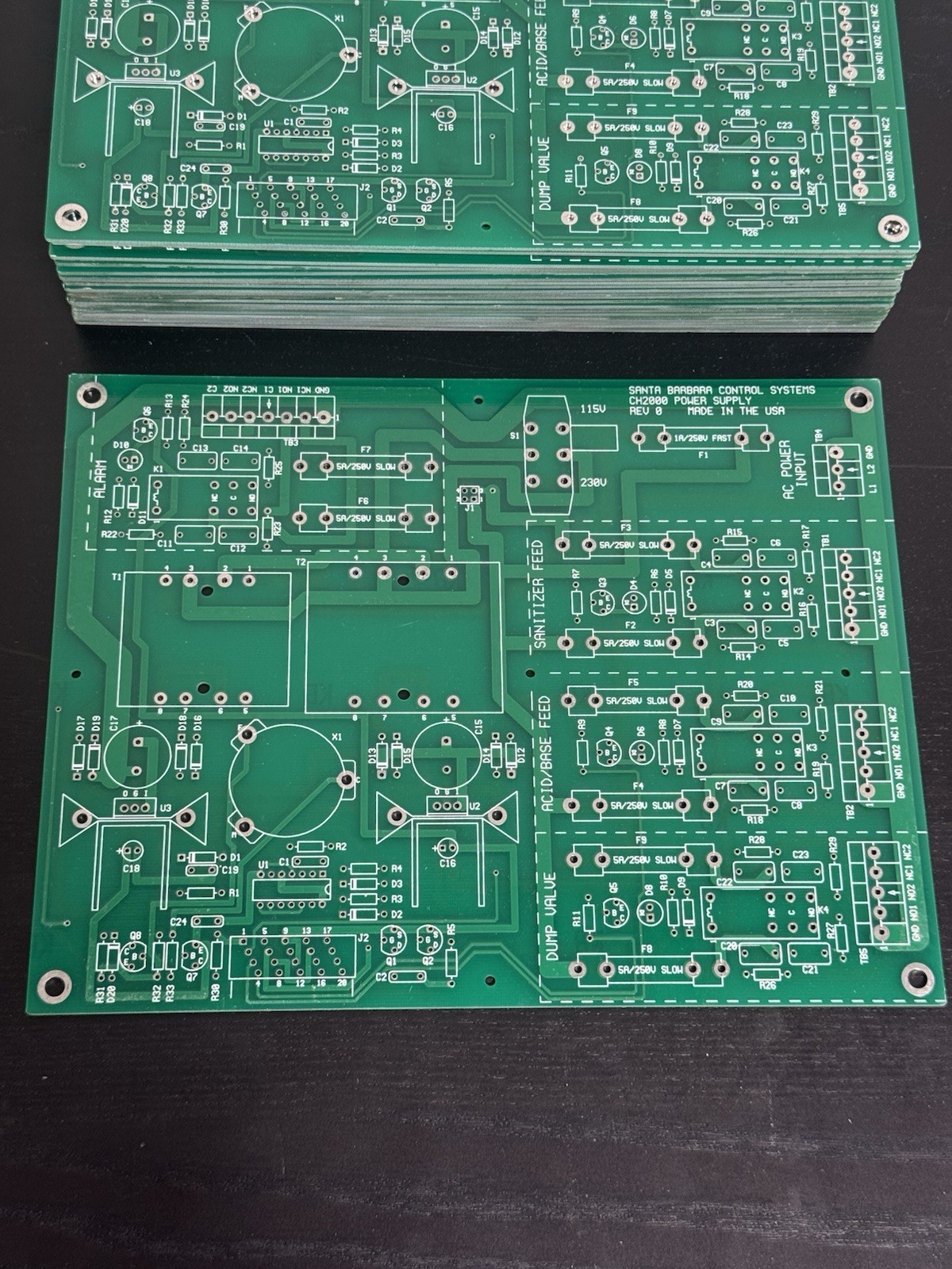Lot of 28 Santa Barbara Control Systems CH2000 Power Supply PCB Rev 0 USA
