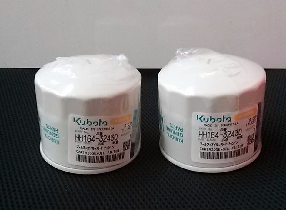 2 PACK HH164-32430  KUBOTA DIESEL OEM GENUINE ENGINE OIL FILTER